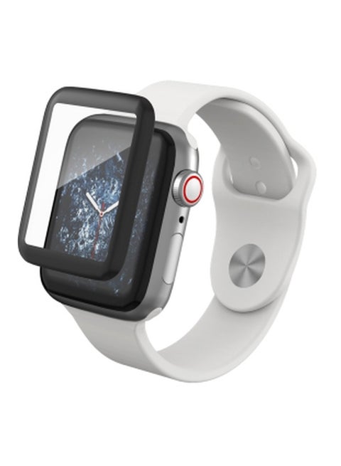 InvisibleShield Tempered Glass Screen Protector For Apple Watch Series 4 40mm Black/Clear