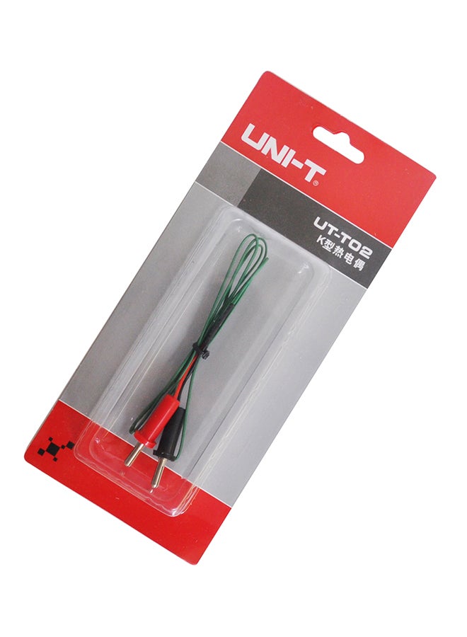 UNI-T UT-Toe Temperature K-Type Probe Cable Red/Black