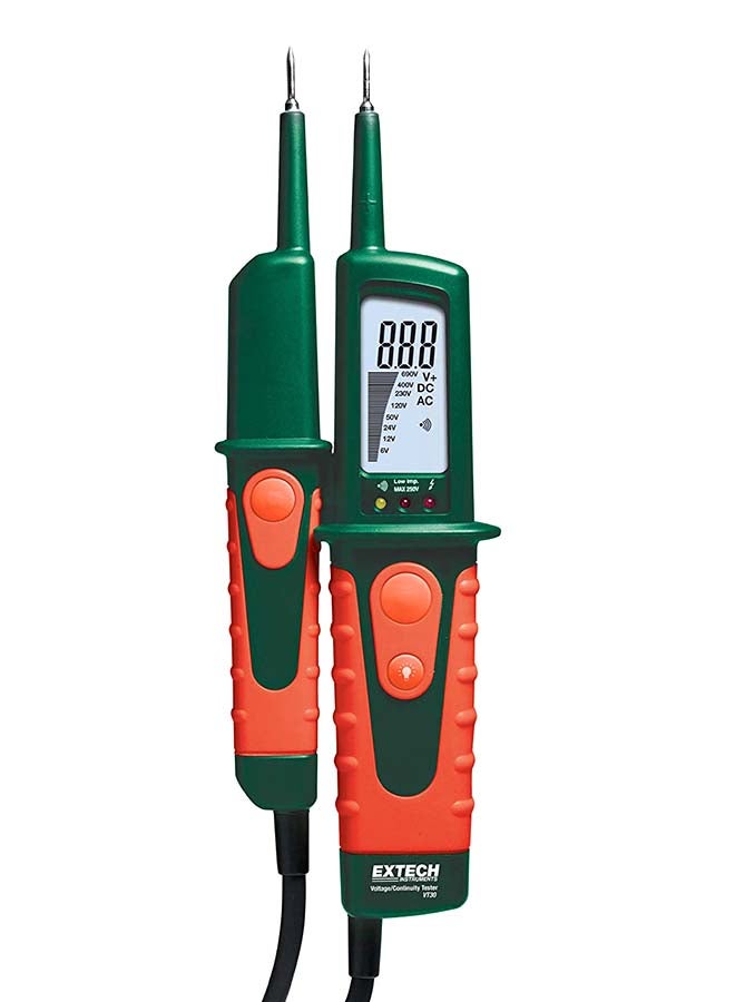 Extech LCD Multifunction Voltage Tester Orange/Green