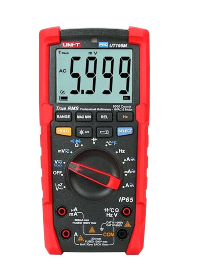 UNI-T Digital Multimeter Red/Black