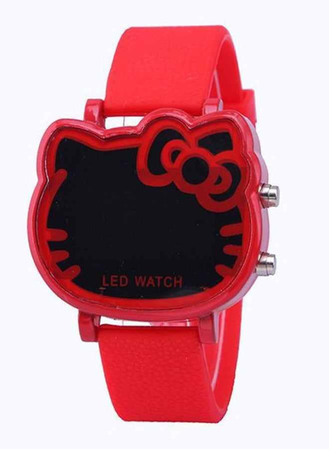 Cute Cartoon Cat Shape Electronic Watch  - Image 1