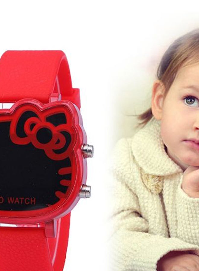Cute Cartoon Cat Shape Electronic Watch  - Image 3