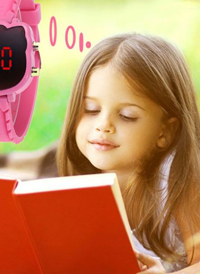 Lovely Cartoon Cat Shape Electronic Watch  - Image 2