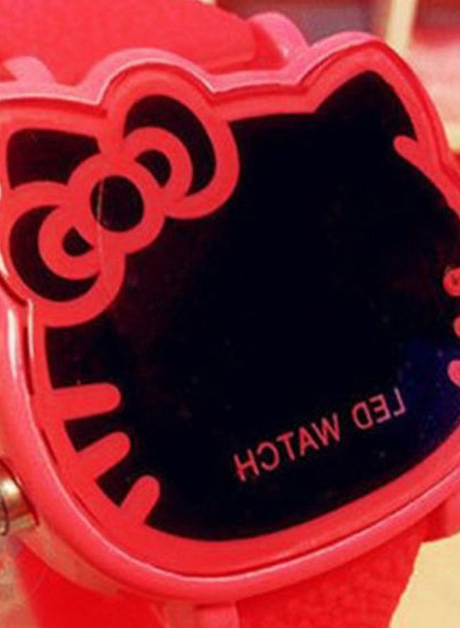 Cute Cartoon Cat Shape Electronic Watch  - Image 2