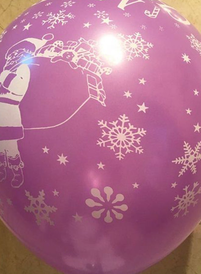 100-Piece Christmas Full Flower Print Balloon Set YY2551902 - Image 2