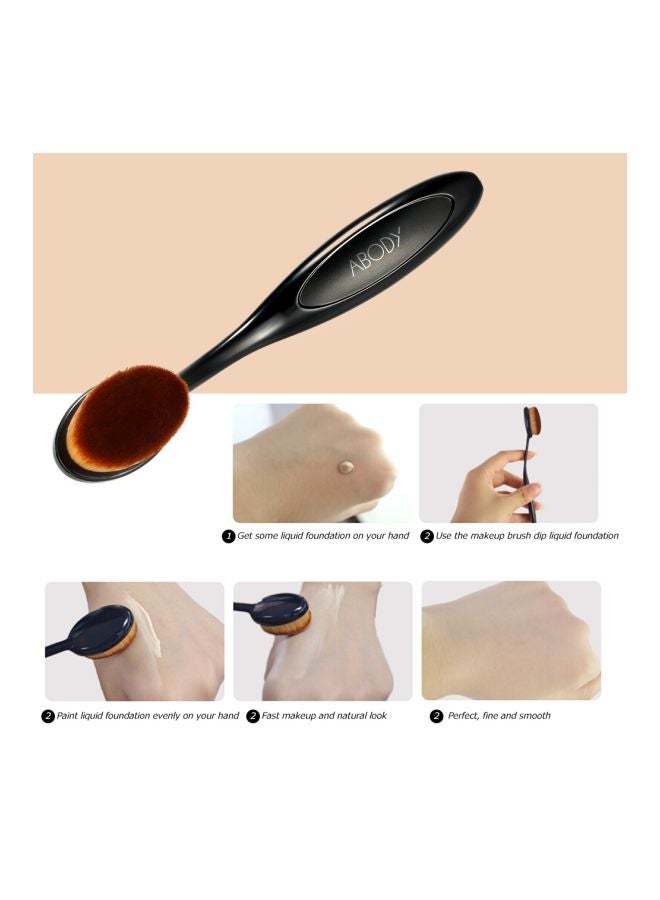 Abody Professional Makeup Brush Black/Brown - Image 4