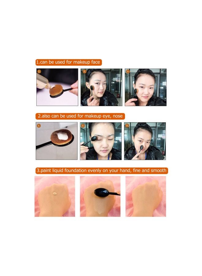 Abody Professional Makeup Brush Black/Brown - Image 2