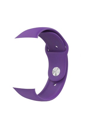 Replacement Silicone Band For Apple Watch Series 1/2/3 42mm Purple - v1556356551/N24053017A_1