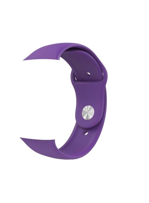 Replacement Silicone Band For Apple Watch Series 1/2/3 42mm Purple