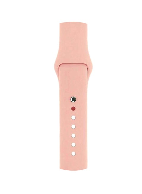Replacement Silicone Band For Apple Watch 38mm Pink