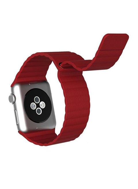 Replacement Band With Screen Protector For Apple Watch Series 3/2/1 Red