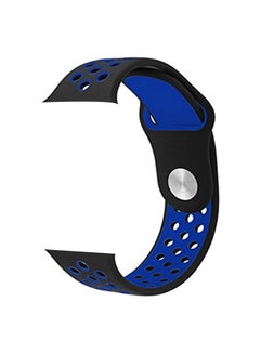 سوار بديل لساعة أبل سيريس 3/2/1 الأسود / الأزرق