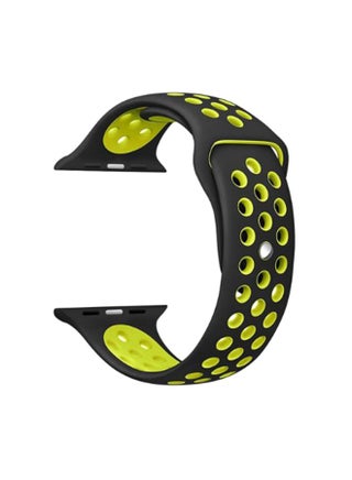 Replacement Band For Apple Watch 42mm Black/Yellow - v1556356616/N24053358A_1