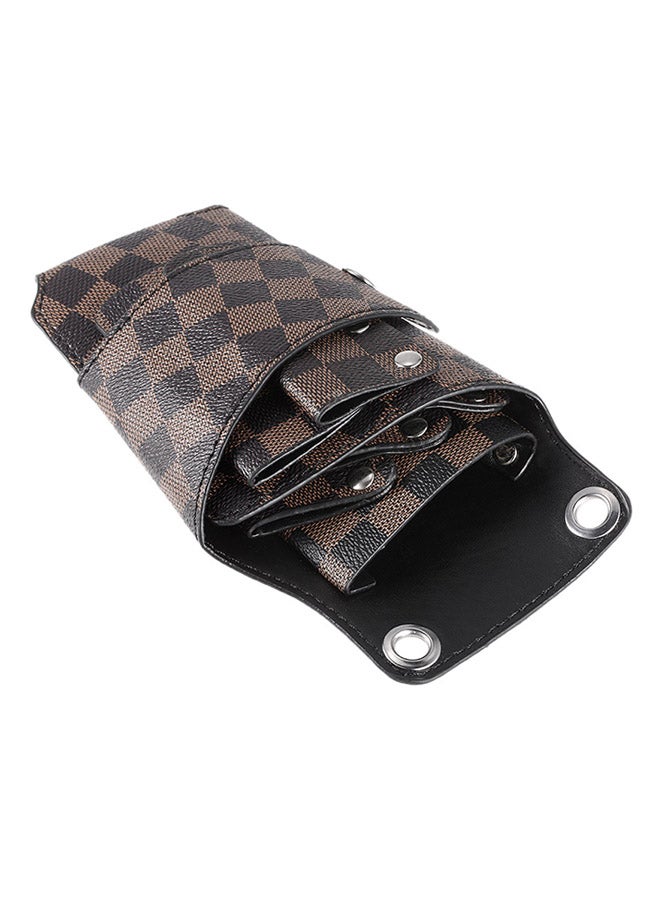 Generic Barber Hair Scissors Pouch Brown  - Image 1