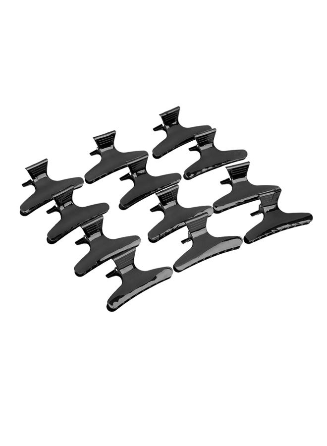 Generic 12-Piece Butterfly Hair Clip Set Black  - Image 1
