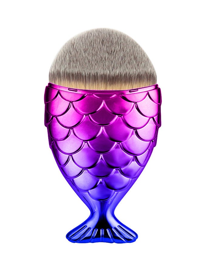 Fish Scale Shaped Powder Blush Makeup Brush Multicolour