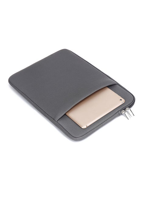 Zipper Pouch Case Cover For MacBook Air Pro Notebook Grey