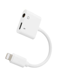 Audio Adapter For Lightning Port White