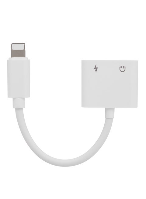 Lightning Jack Adapter Converter White
