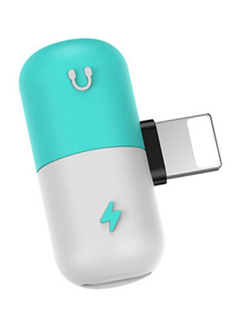 Male To Female For Apple Lightning Adapter White/Blue
