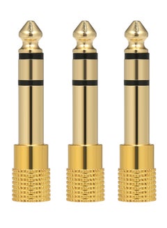 3-Piece Audio Jack Adapter Set Gold