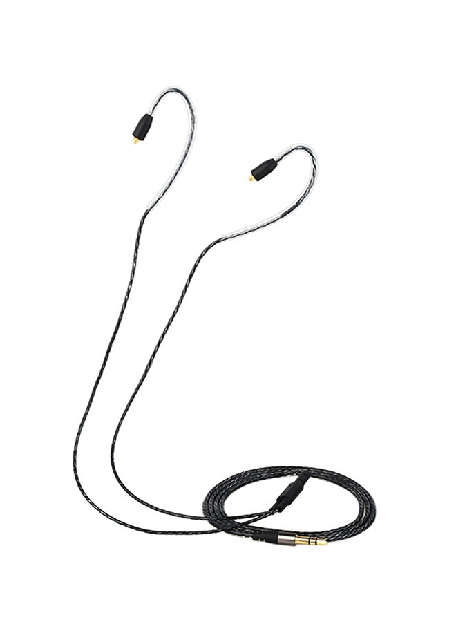 Generic - 3.5mm Replacement Headphone Cord For Shure SE215/ SE315/ SE425/ SE535 Black - Image 1