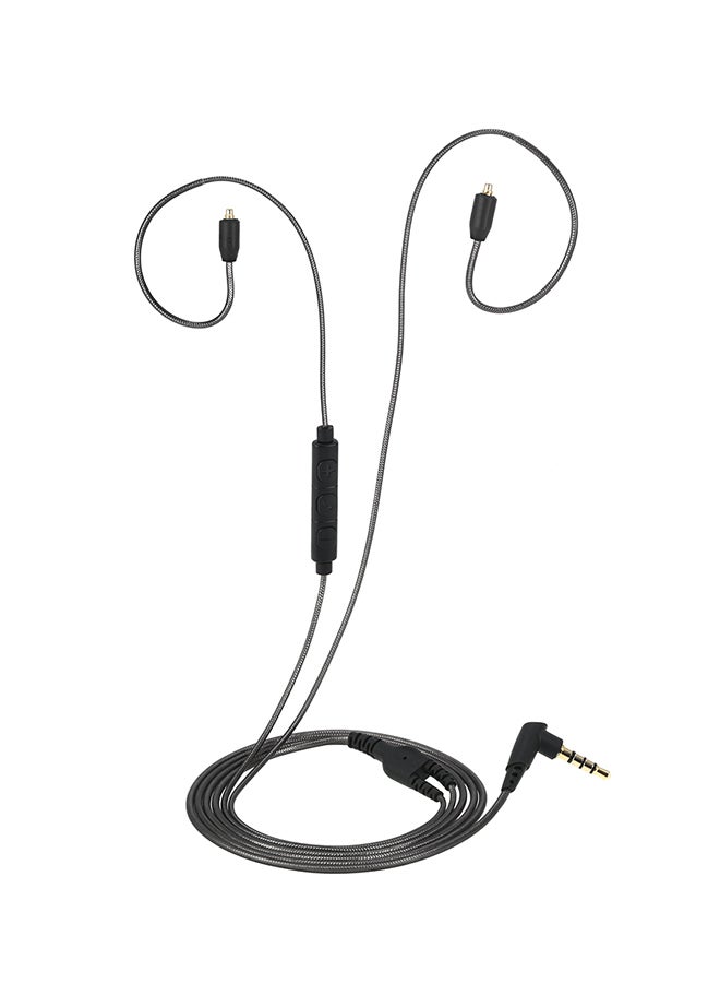 3.5mm Replacement Headphone Cord For Shure SE215/ SE315/ SE425/ SE535 Black