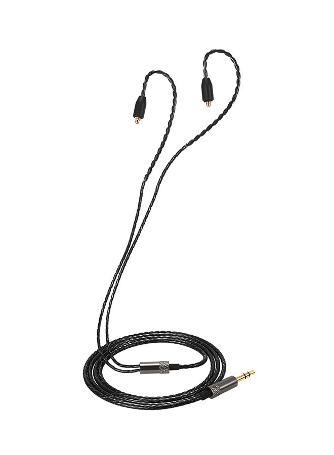 3.5mm Replacement Headphone Cord For Shure SE215/ SE315/ SE425/ SE535 Black