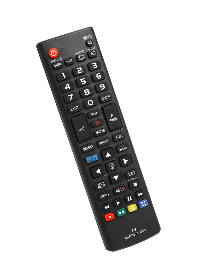 جهاز تحكم عن بُعد بديل شامل لأجهزة التلفزيون الذكية أسود