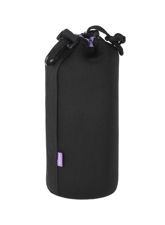 ANDOER Water-Resistant Protective Bag Case Protector For DSLR Lens Black/Purple  - Image 1