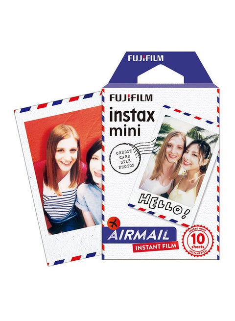 10-Sheet Instax Mini Airmail Film Multicolour