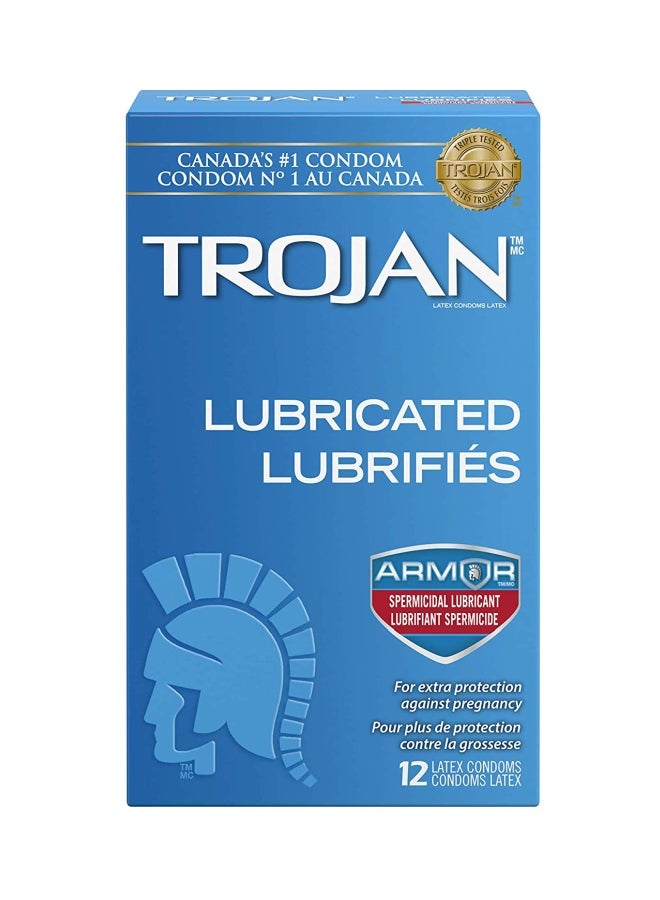 Trojan - 12-Piece Spermicidal Lubricated Condom Set - Image 1