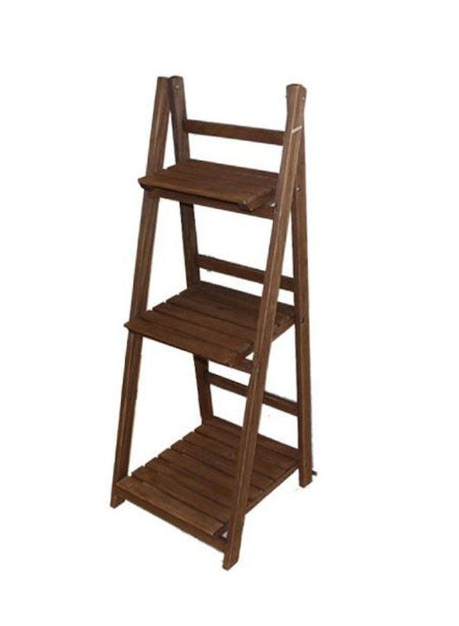 3-Tier Pot Stand Coffee 42x110x41cm - Image 1