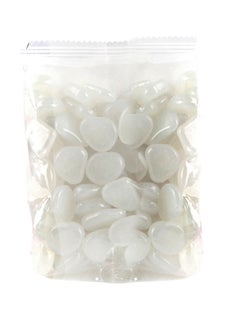 Generic 100-Piece Glow-In-The-Dark Fish Tank Pebble Set White  - Image 1