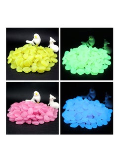 Generic 100-Piece Glow-In-The-Dark Fish Tank Pebble Set White  - Image 2