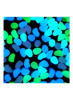 Generic 100-Piece Glow-In-The-Dark Fish Tank Pebble Set White  - Image 3