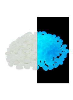 Generic 100-Piece Glow-In-The-Dark Fish Tank Pebble Set White  - Image 5