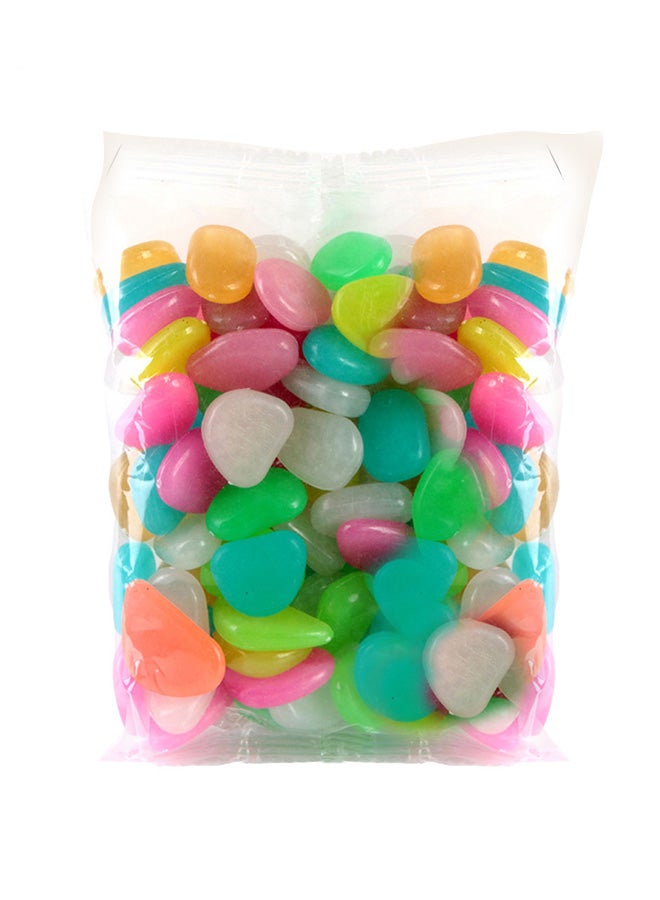 مجموعة حصى لحوض السمك تضيء في الظلام متعدد الألوان 60x50x50مم - Image 1