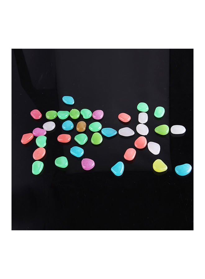 مجموعة حصى لحوض السمك تضيء في الظلام متعدد الألوان 60x50x50مم - Image 2