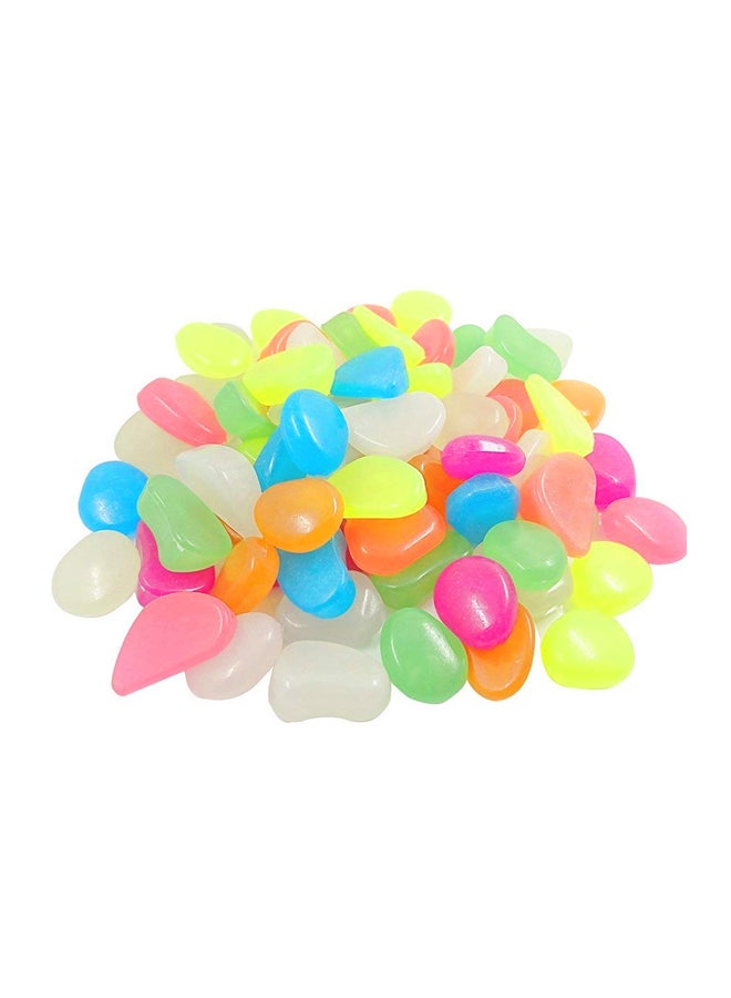 مجموعة حصى لحوض السمك تضيء في الظلام متعدد الألوان 60x50x50مم - Image 3