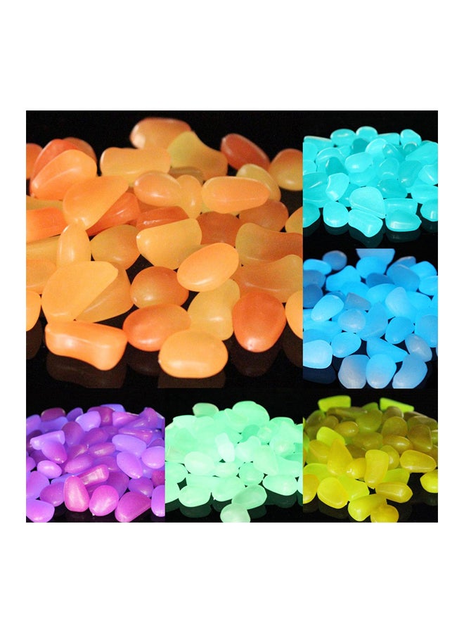 مجموعة حصى لحوض السمك تضيء في الظلام متعدد الألوان 60x50x50مم - Image 5