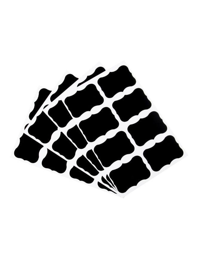 36pcs Chalkboard Blackboard Chalk Board Stickers Craft Kitchen Jar Labels Black - Image 1