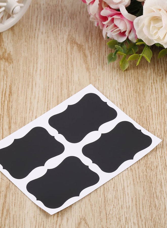 36pcs Chalkboard Blackboard Chalk Board Stickers Craft Kitchen Jar Labels Black - Image 3