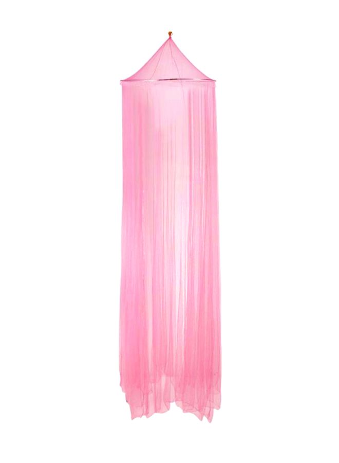 شبكة الحماية من البعوض المعلقة على السرير بشكل دائري ومناسبة للاستعمال في الخارج وردي - Image 1