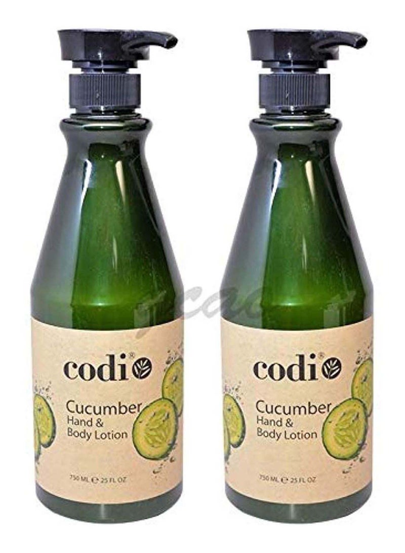 CODi Pack Of 2 Cucumber Hand And Body Lotion 2 x 750ml