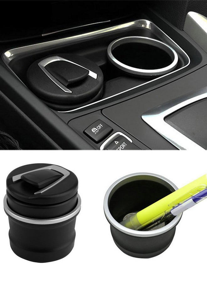 مطفأة سجائر بإضاءة LED لسيارة BMW 1 3 4 5 7 سلسلة X1 X3 X5 X6 أسود/ رمادي  - Image 5
