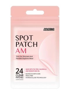 AVARELLE 24-Piece Acne Spot Patch Am Daytime Hydrocolloid With Essential Oils 
