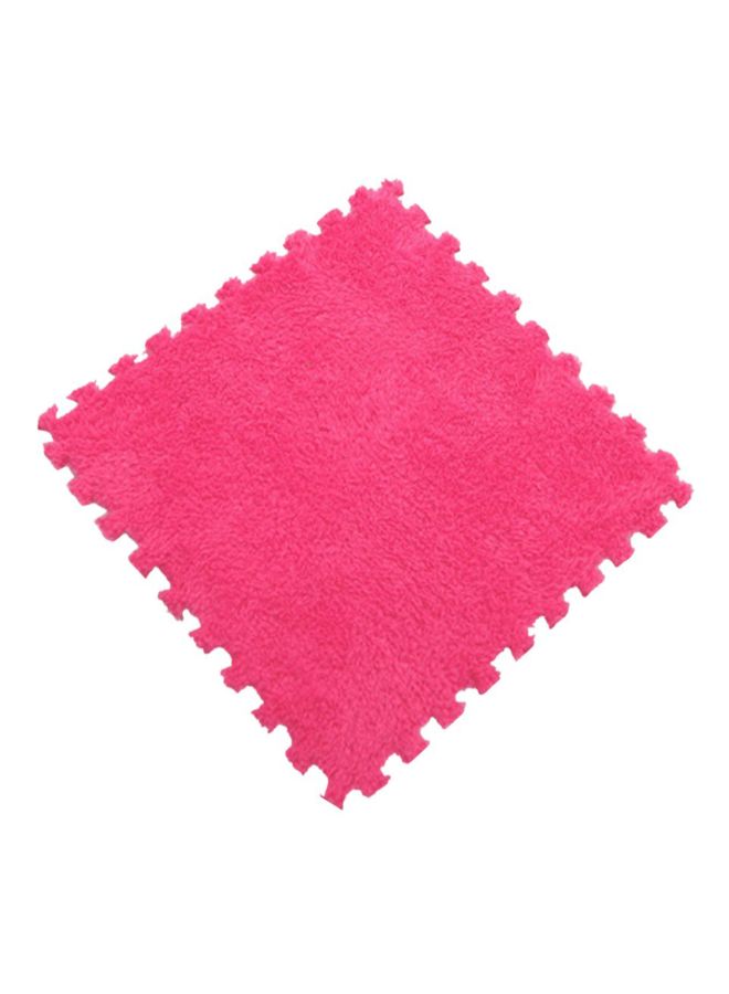 30x30CM Comfortable Bedroom Living Room EVA Velvet Carpet Children Playmat Pink 30x1cm