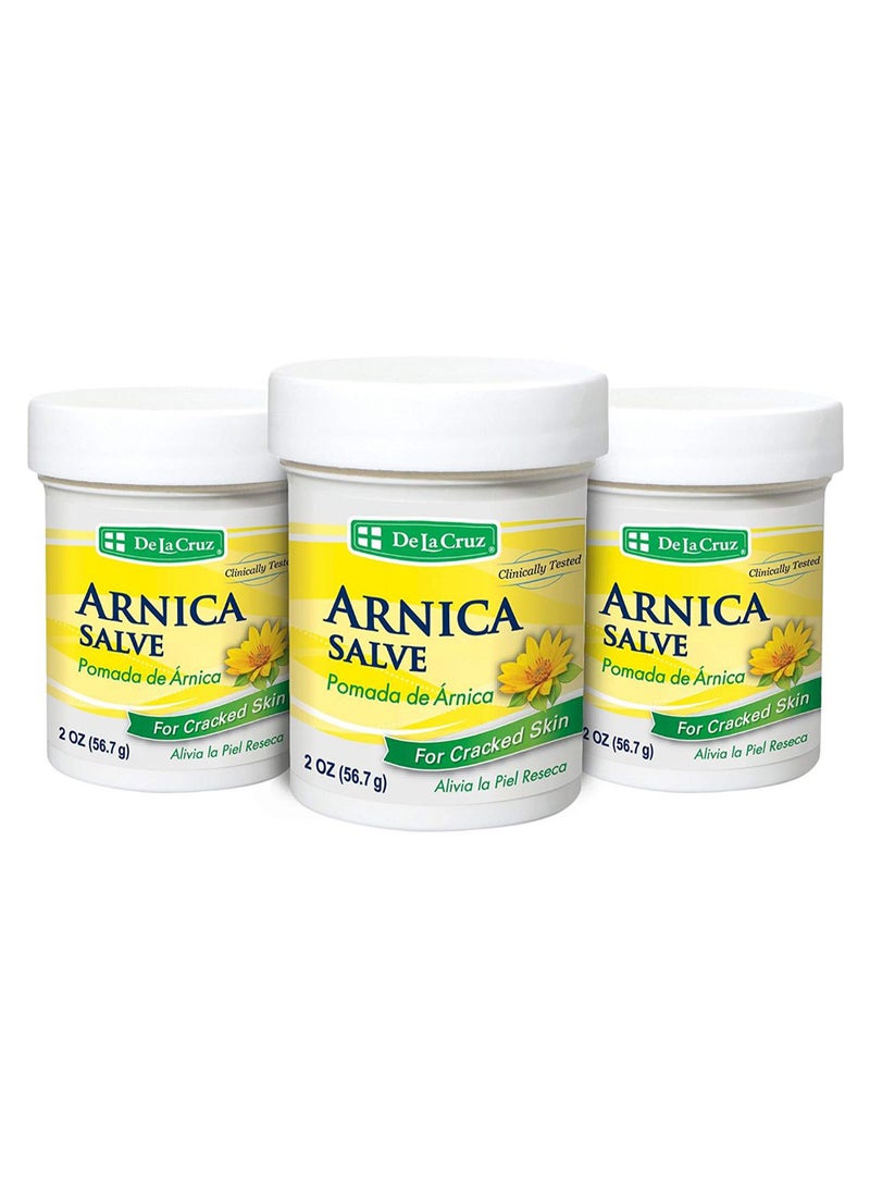 دي لا كروز مجموعة 3 عبوات أمرهم بزيت الأرنيكا للبشرة المتشققة 3 x 56.7جرام