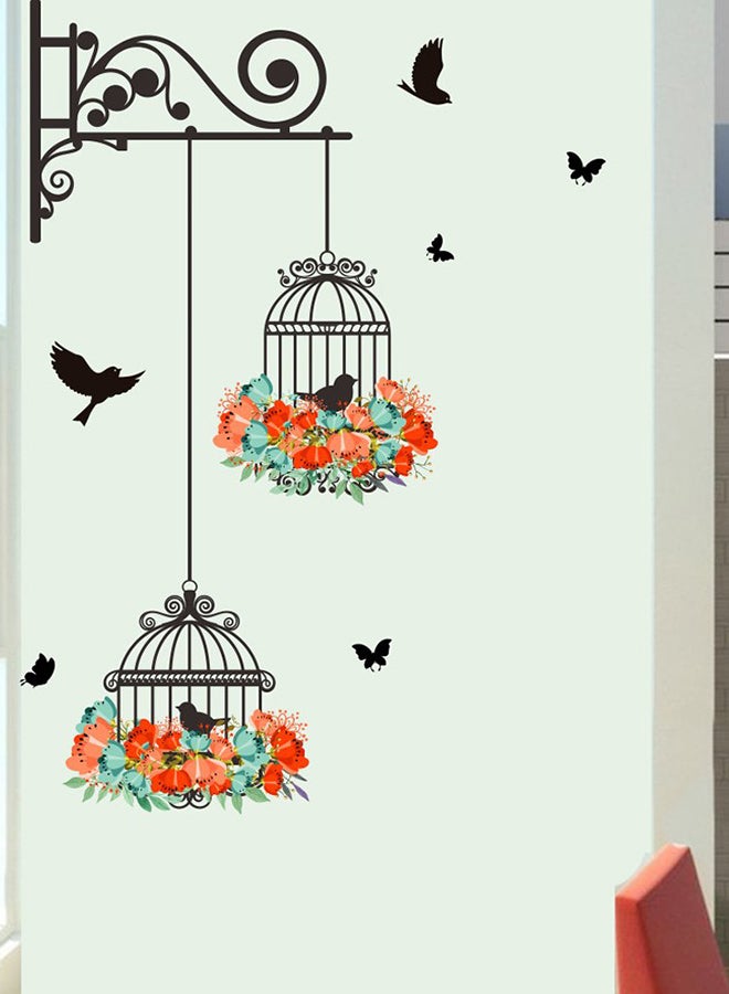 Removeable Wall Stickers Wall Painting Birdcage Background Room Decoration Multicolour  - Image 3